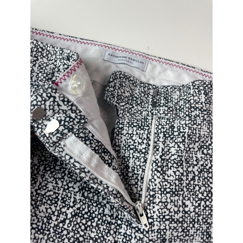 Katherine Barclay Montreal Grey White Textured Slim Leg Dress Pants Size 6 D2063 - Picture 9 of 10